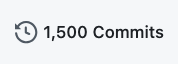 1500 commits